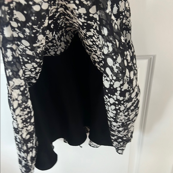 Max & Cleo Black and White Halter Midi Sundress - Picture 4 of 9